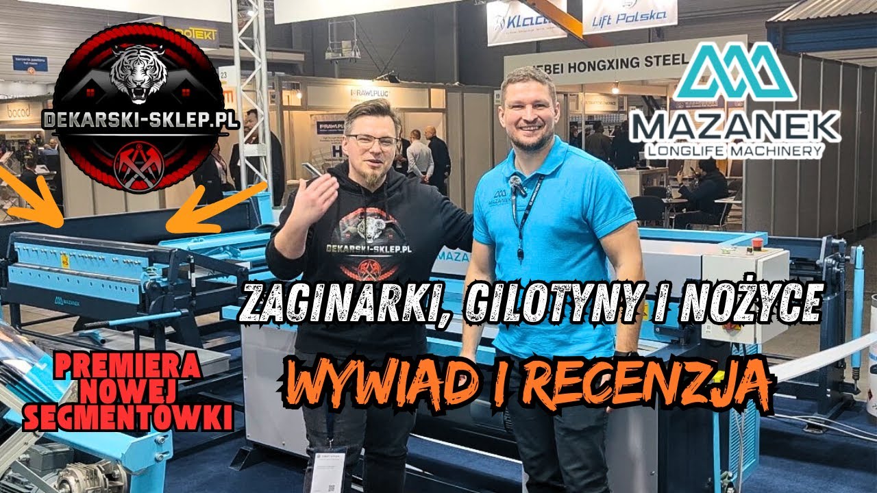 Stoisko MAZANEK na targach BUDMA &ndash; Zaginarki, Gilotyny i Nożyce do Blachy | Dekarski Sklep