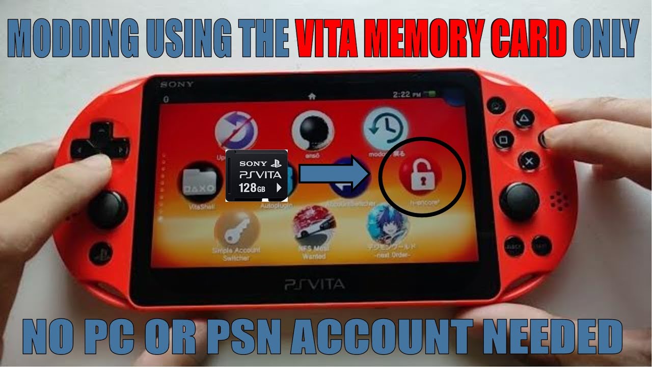 Jailbreak the Playstation Vita Fast Using only the Vita Memory Card