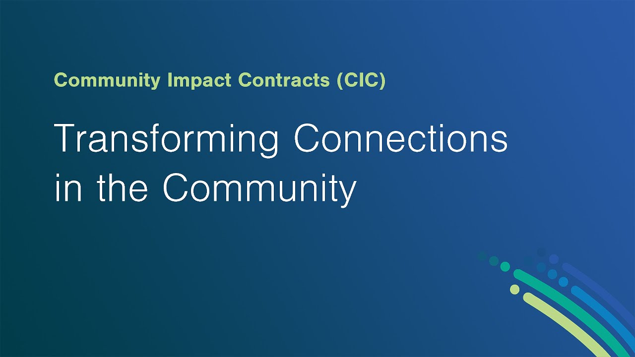 CIC Cohort Call: Transforming Connections in the Community