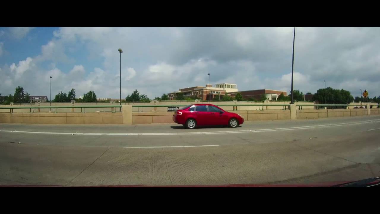 Driving from Southern Methodist University to Downtown Dallas on US 75