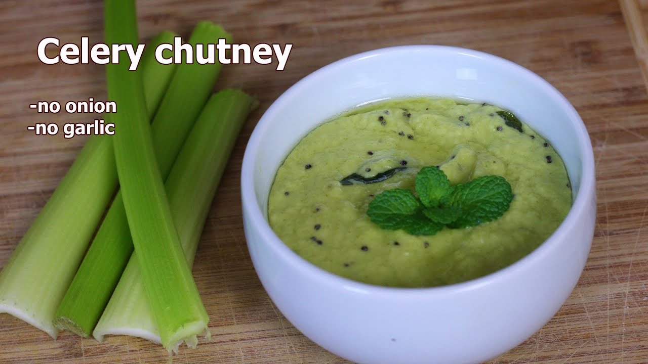 New Recipe Celery Chutney | Side Dish Recipe | Celery Side Dish