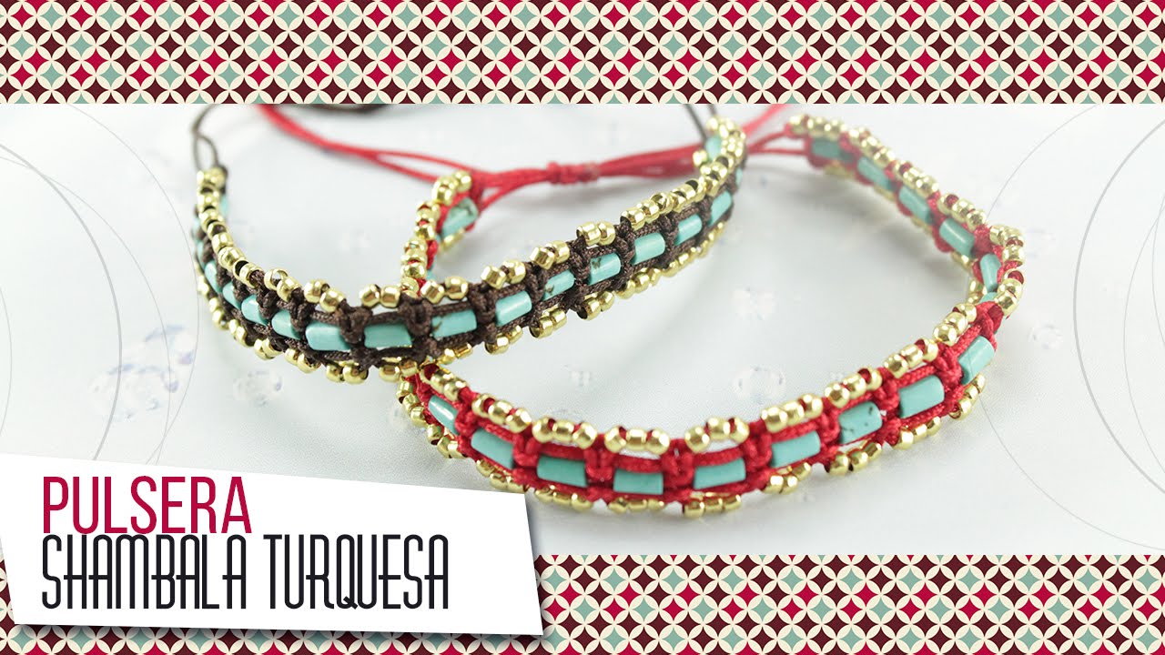 Hacer pulsera con la técnica shambala