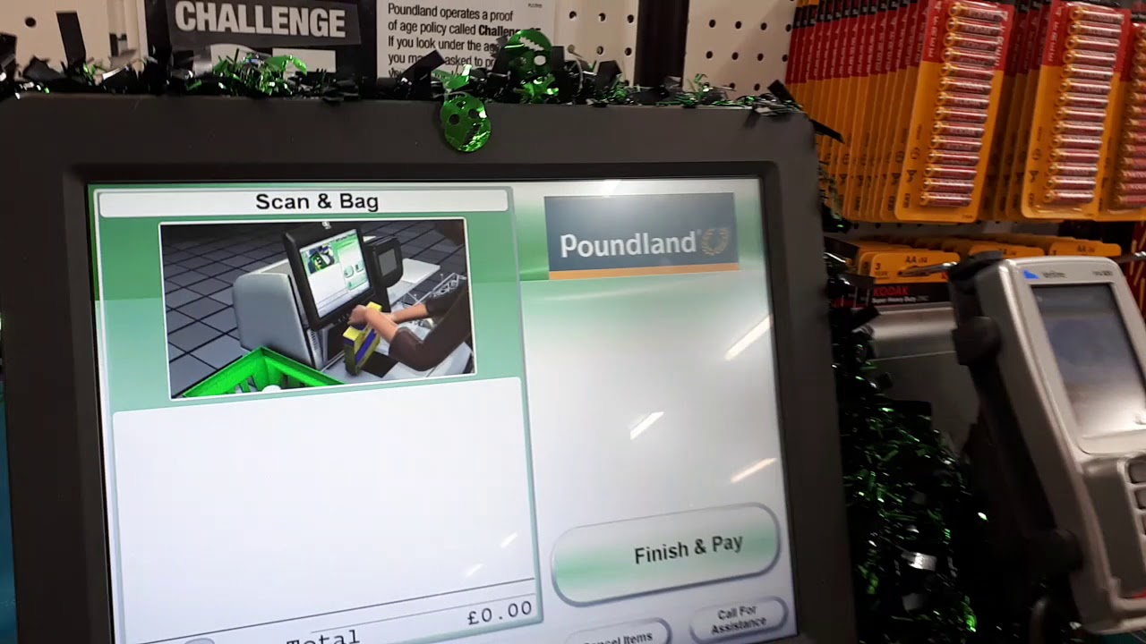 Self service Checkout At Poundland ( Halloween Voice )