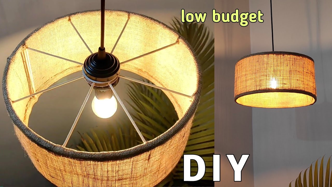 DIY Hanging Lamp : Budget Friendly Lighting