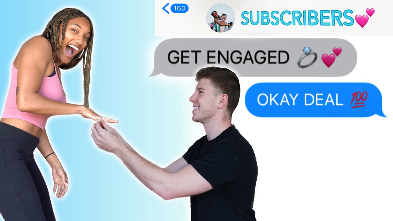 LETTING SUBSCRIBERS PICK OUR ENGAGEMENT! Top Comments