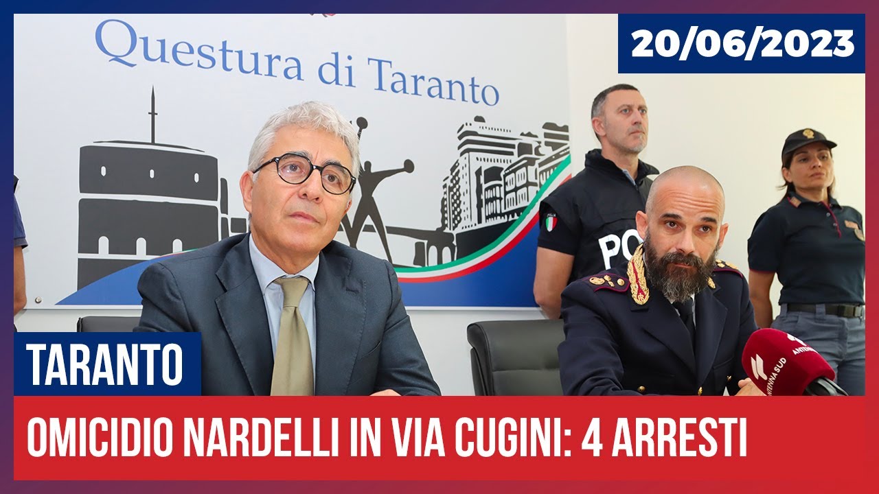 Taranto: Omicidio Nardelli in via Cugini, 4 fermi (20.06.2023)