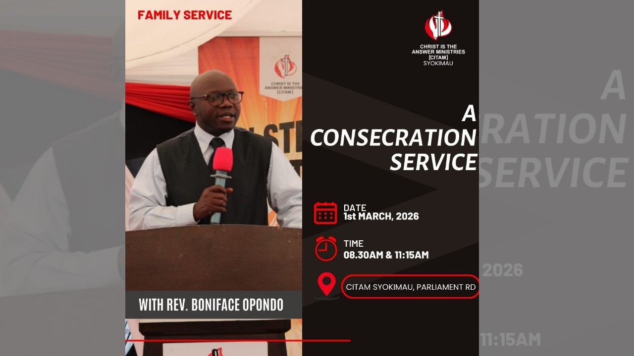 2ND SERVICE - 1ST MARCH 2026 I A CONSECRATION SERVICE I WITH: REV. BONFACE OPONDO