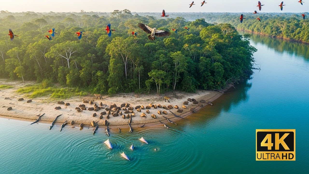 Relaxing Walk in the Amazon: Dawn Canopy Light & Harpy Eagle Silence