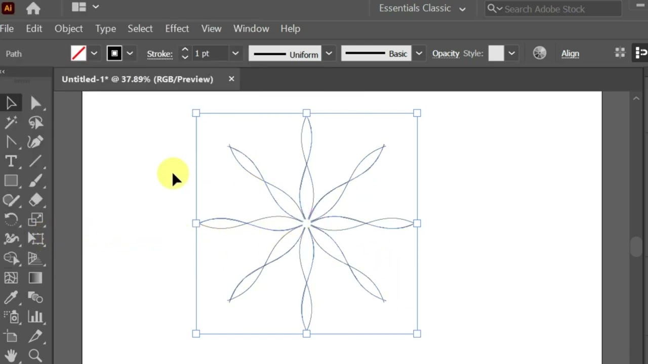 How to Create a Bold Abstract Pattern in Illustrator 🎨🔥