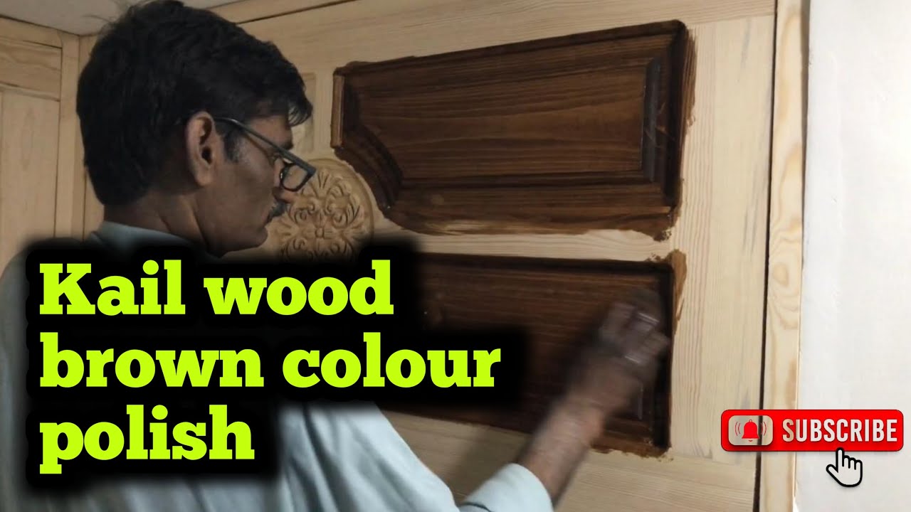 Kail wood brown colour polish #woodpolish