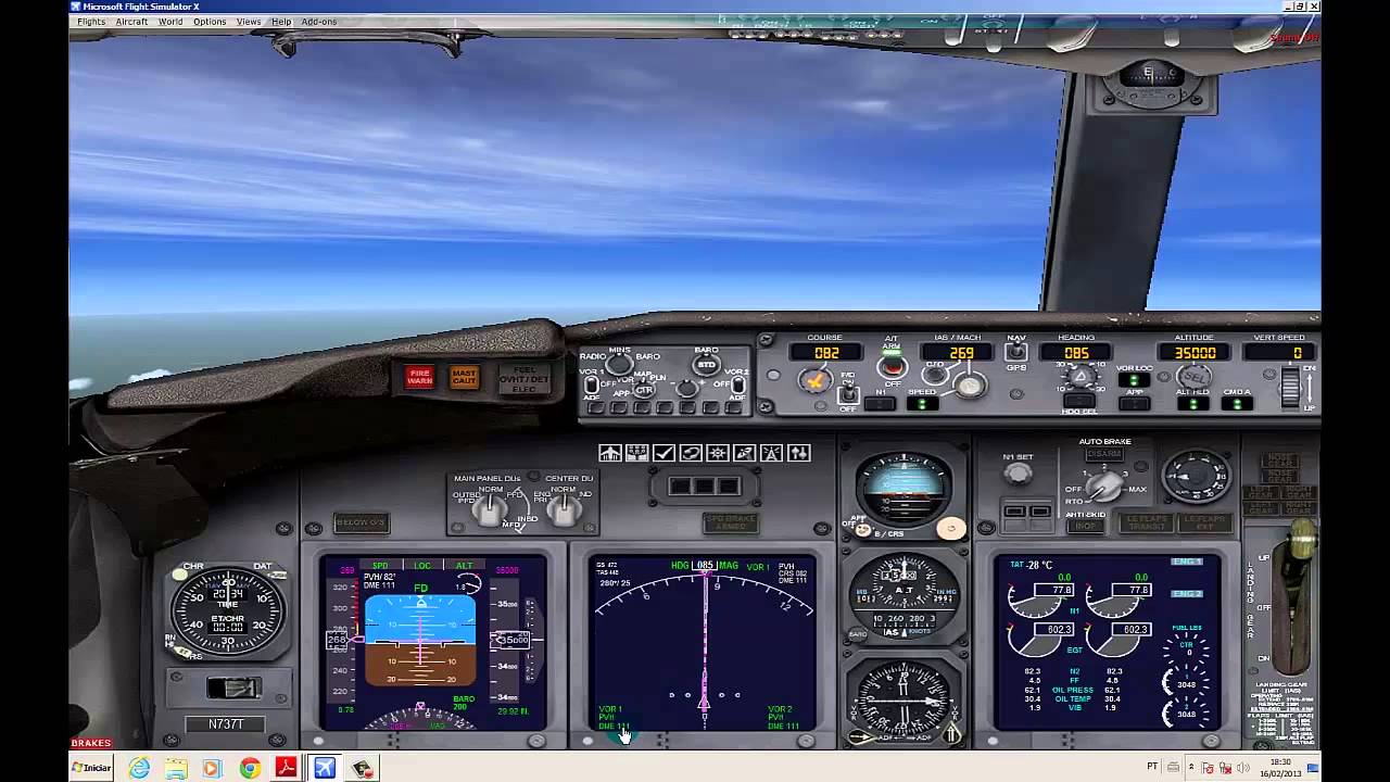 SBRB-SBPV - Navega&ccedil;&atilde;o por VOR - 737-800 default FSX