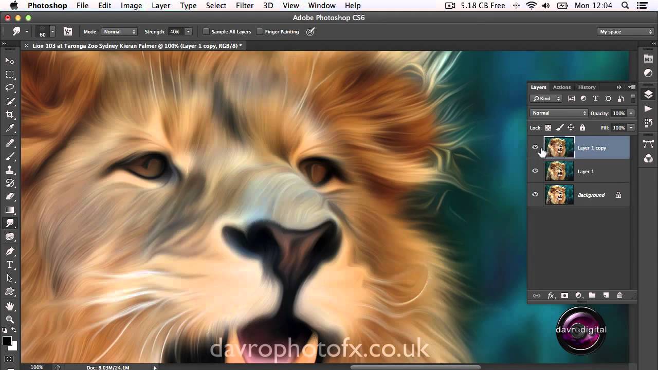 Creating an Oil Paint effect in Photoshop