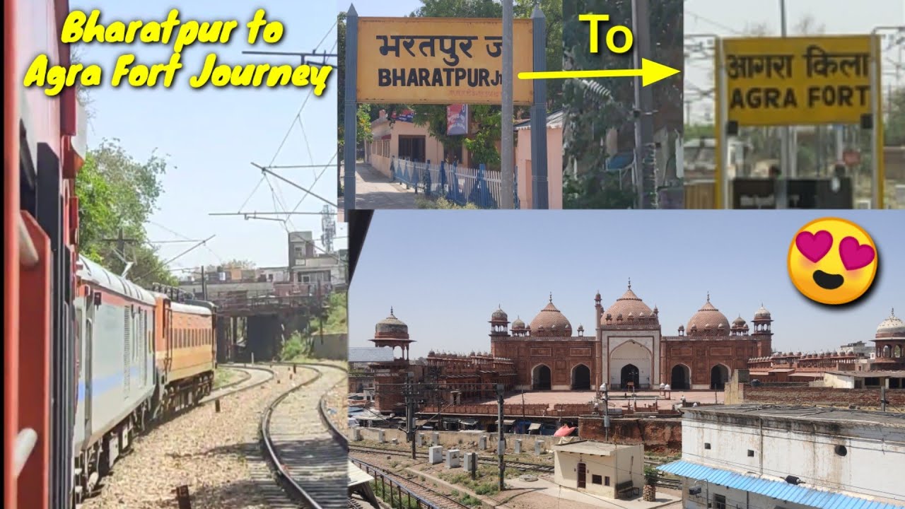 Bharatpur to Agra Fort Journey behind Electric Locomotive in Ajmer Agra Fort SF Express