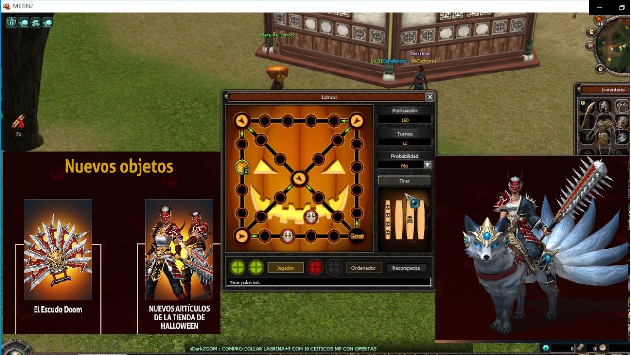 Metin2.es Evento de Halloween -Aprende a jugar el tablero de Iutnori (2024)