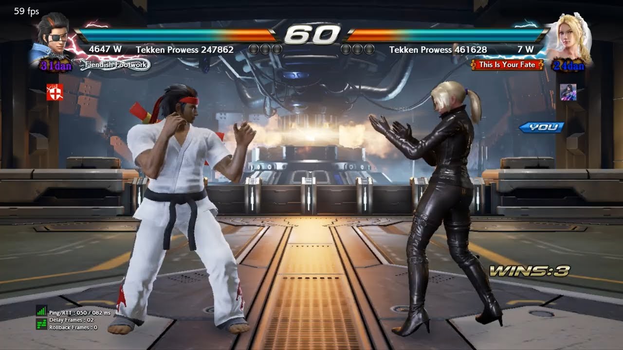Tekken 7 - fakeEru (Hwoarang) vs Minhler (Nina)