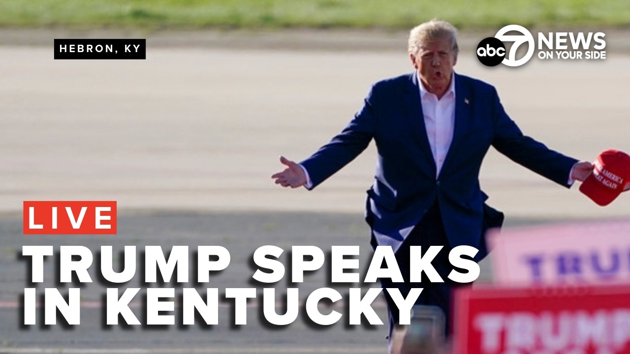 LIVE: President Donald Trump speaks in Kentucky as Iran strikes continue