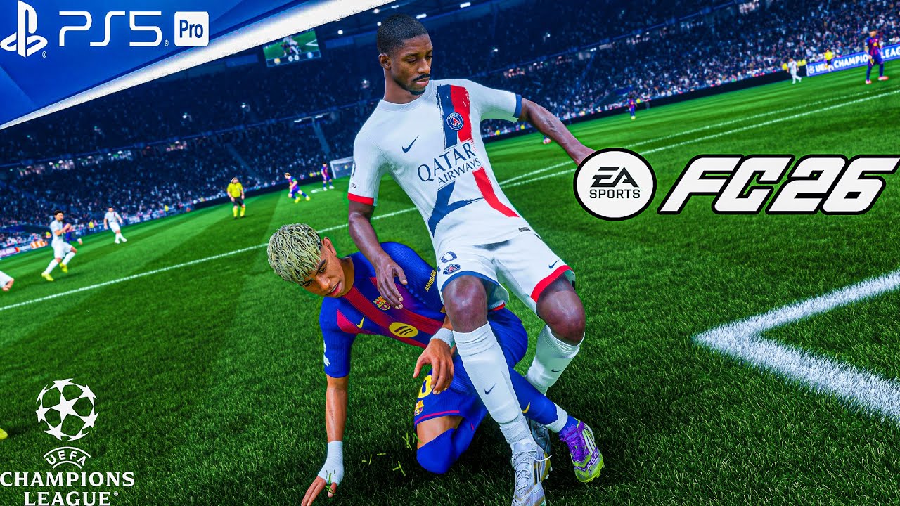 Barcelona vs PSG | UEFA Champions League | PS5 Pro 4K60 Gameplay