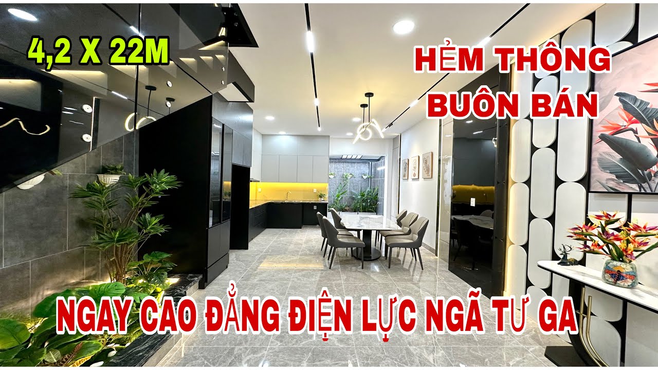 Band nhà quận 12 (4004) nhà hẻm thông diện tích khủng 4,2x22m tại đường hà huy giáp