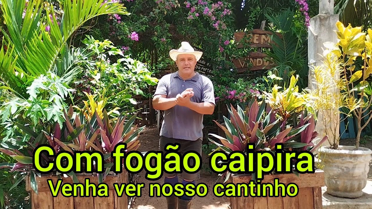 Nosso cantinho caipira tá ficando lindo !