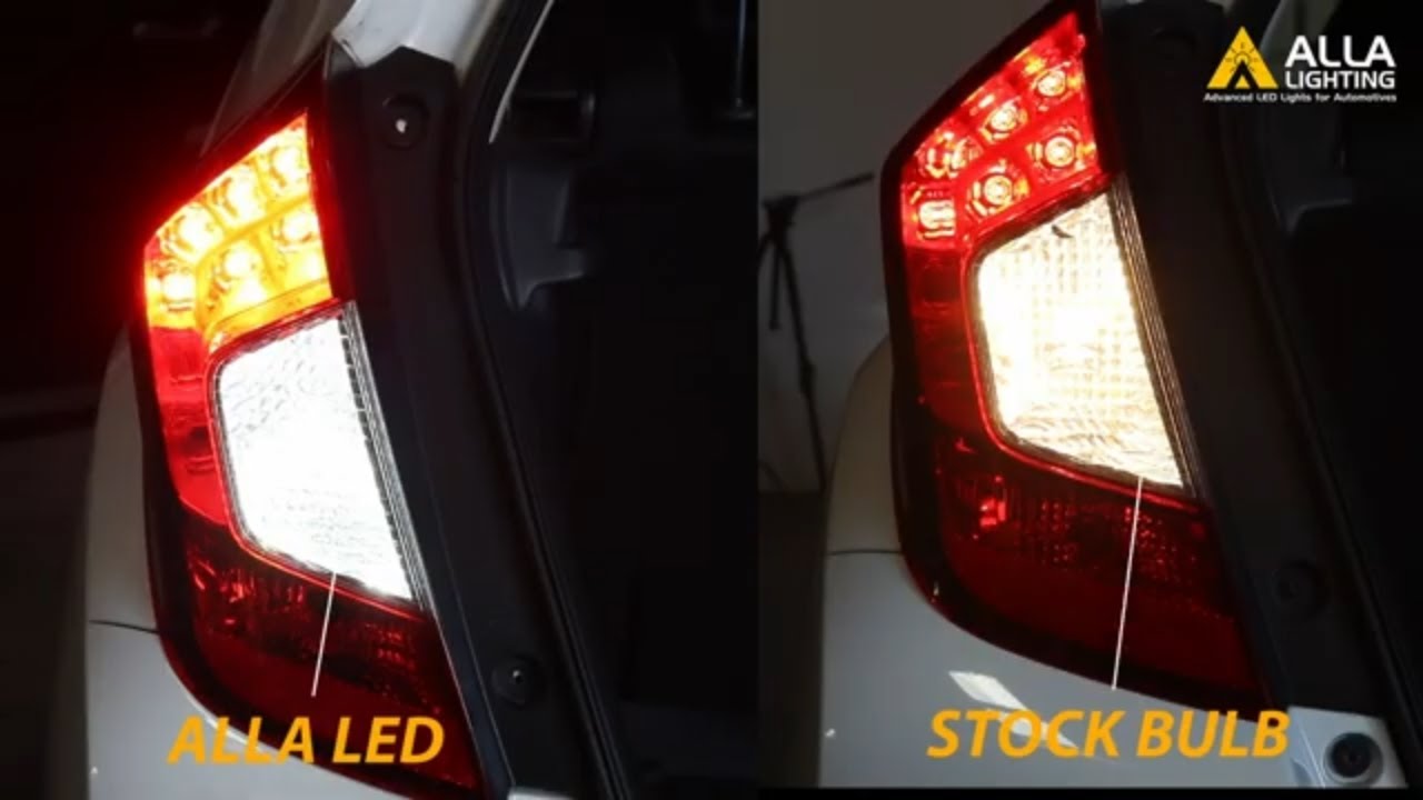 Change | Replace Honda Fit Back up Reverse Light Bulb | LED Install