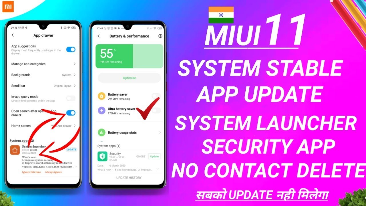 OFFICIAL OTA MIUI 11 SYSTEM LAUNCHER ROLLING OUT | OFFICIAL NEW SECURITY APP WITH ULTRA POWER MODE