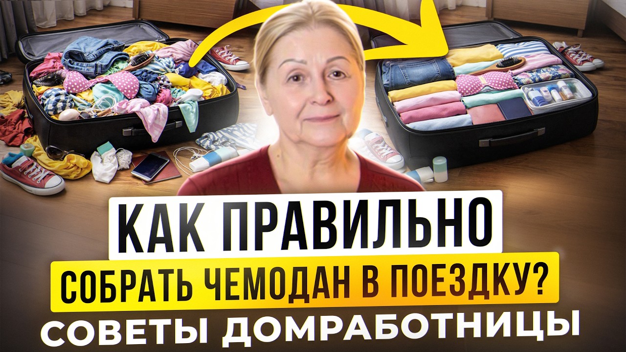 Как собирать чемодан в поездку | Советы домработницы