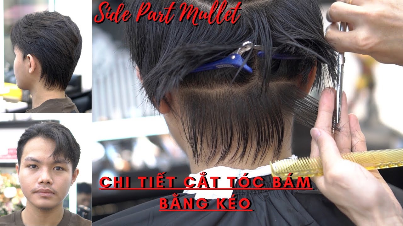 Hướng Dẫn Siêu Chi Tiết Qui Trình Cắt Tóc Bám Trên Phom Tóc Side Part Mullet | TUẤN BARBER SHARING