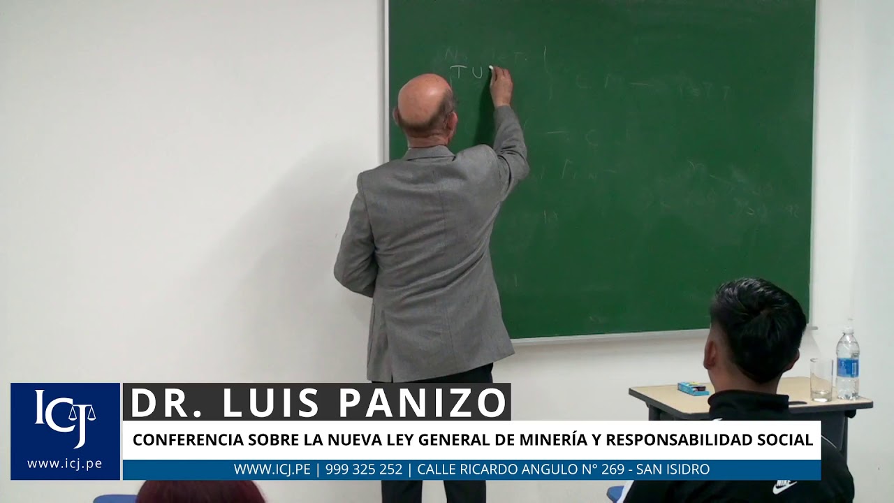 Conferencia: Nueva Ley General de Minería y Responsabilidad Social.