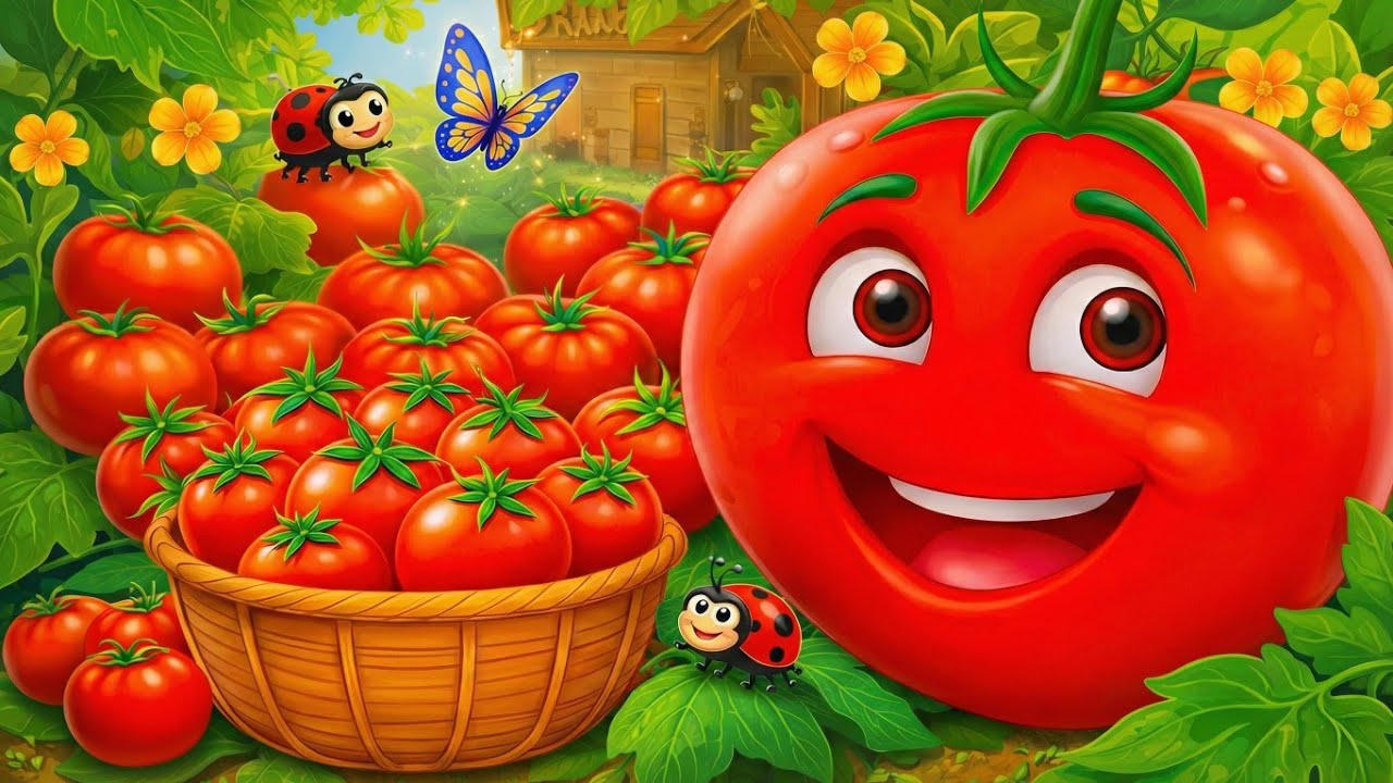 आहा टमाटर बड़े मजेदार 🍅 | Aaha Tamatar Bade Mazedar | Hindi Nursery Rhyme for Kids