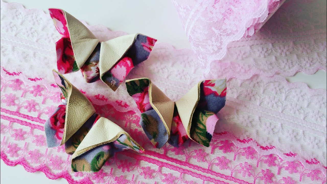 Cómo HACER MARIPOSAS con CUERO y TELA paso a paso.