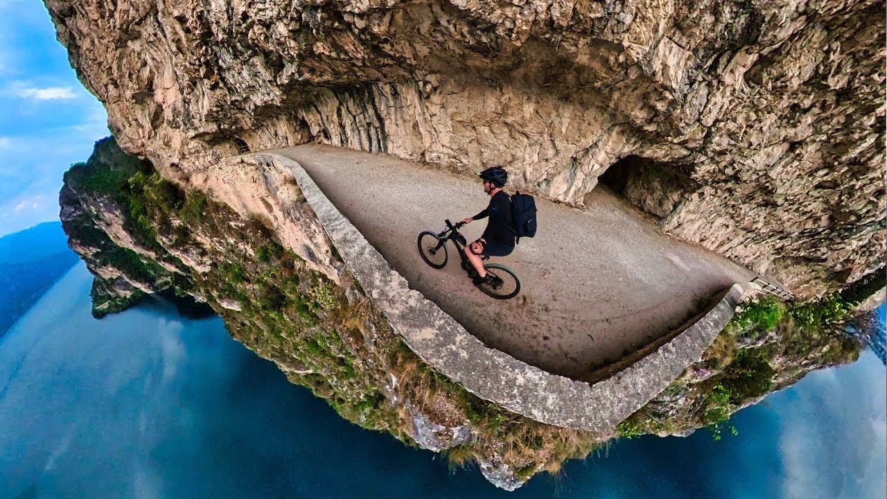 Il giro PIÚ SPETTACOLARE a picco sul Lago di GARDA! E la leggenda dei Contrabbandieri!