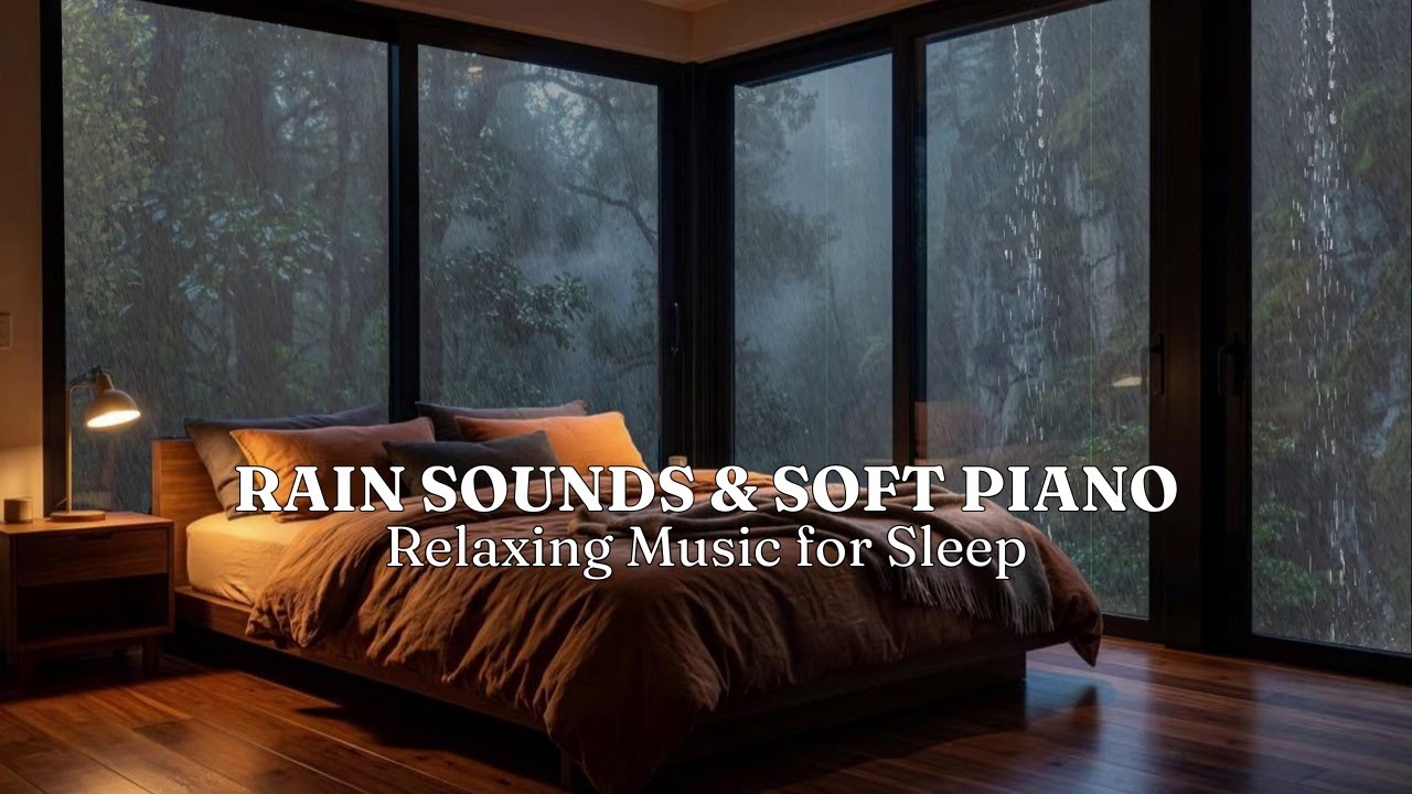 Deep Sleep Music & Rain Sounds 🌧️ Relaxing Music for Relaxation & Sleeping 💤 Rainy Day in Bedroom