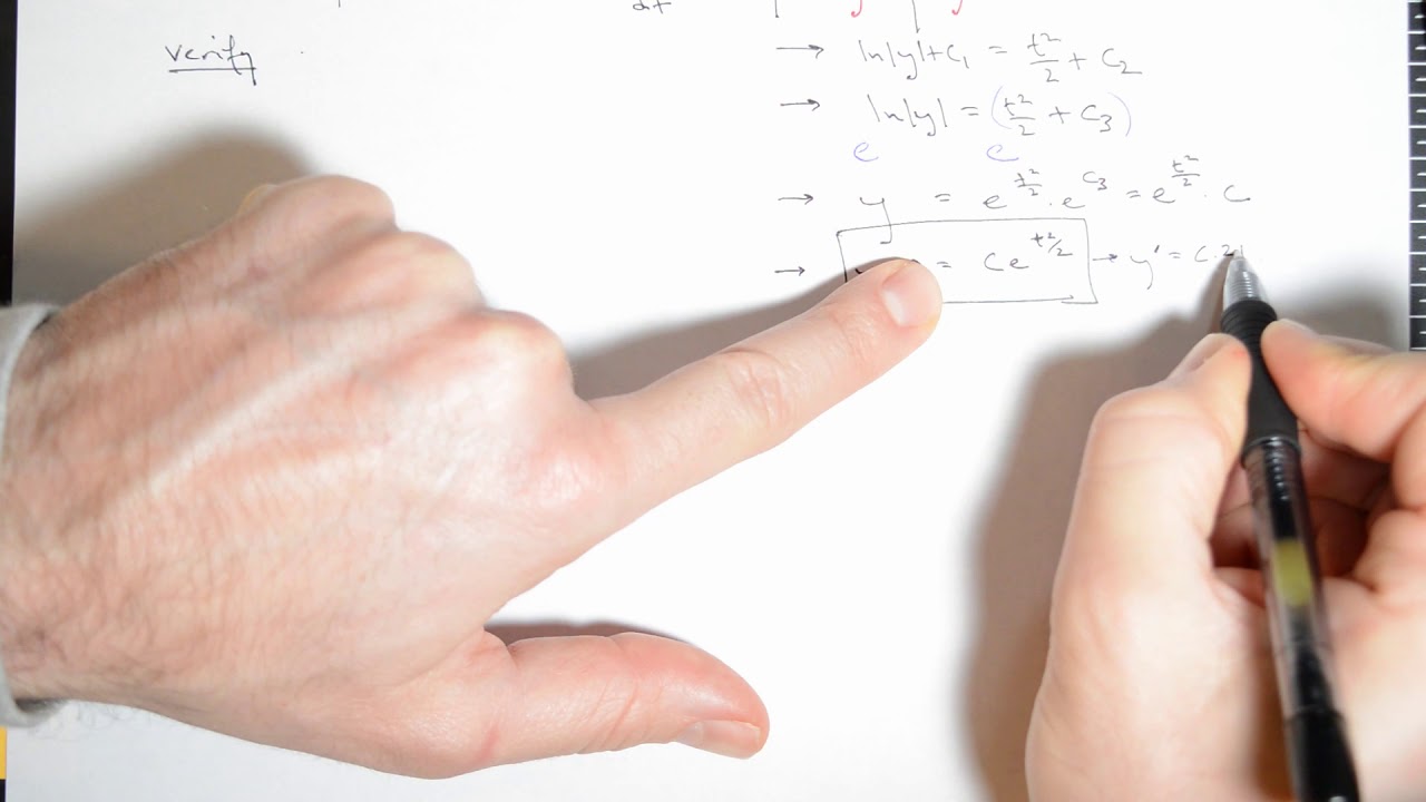 Integrating Factor Method (IFM) and comparison with Separation Of Variables (SOV) example