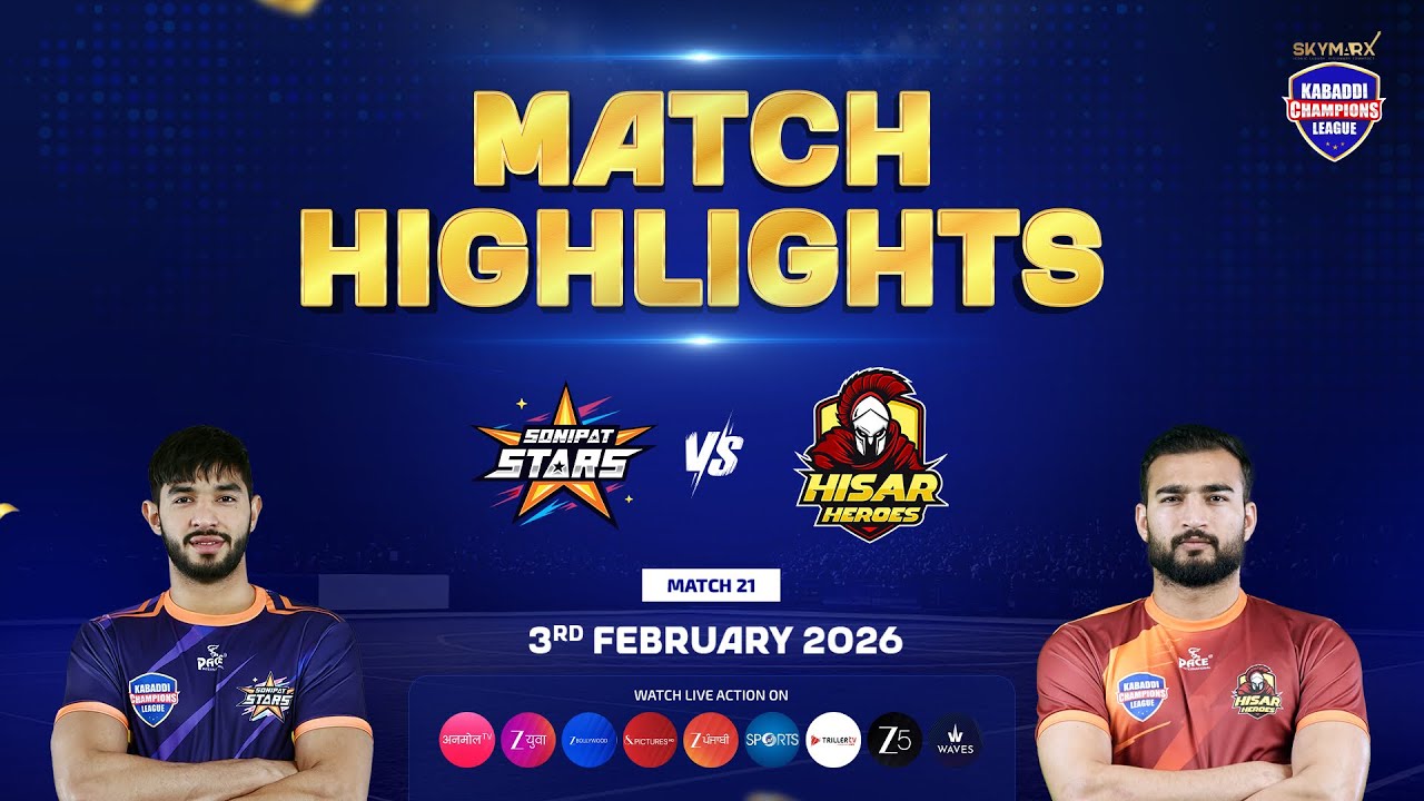 Sonipat Stars vs Hisar Heroes 🔥 | Match Day 10 Highlights | Kabaddi Champions League