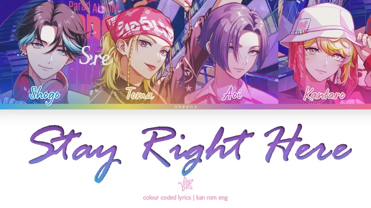 Stay Right Here - VISTY | Paradox Live パラライ | Color Coded Lyrics (Kan/Rom/Eng)