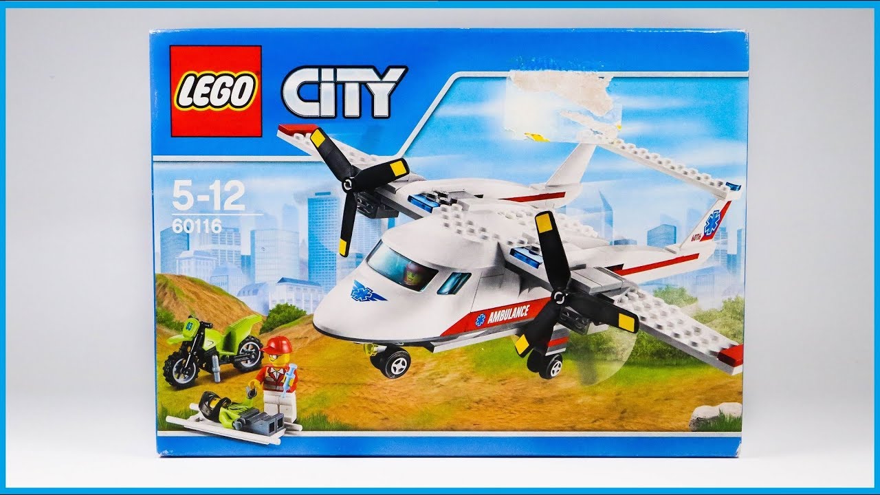 LEGO 60116 City Great Vehicles Ambulance Plane Speed Build