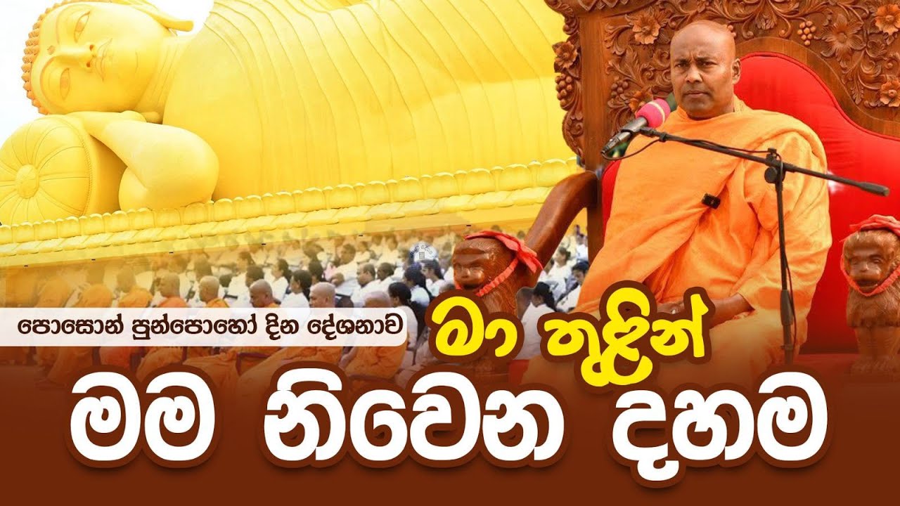 මා තුලින් මම නිවෙන දහම | පොසොන් පුන්පොහෝ දින දේශනාව