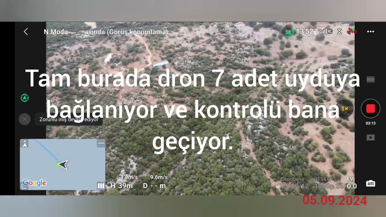Dron kontrolden &ccedil;ıktı!