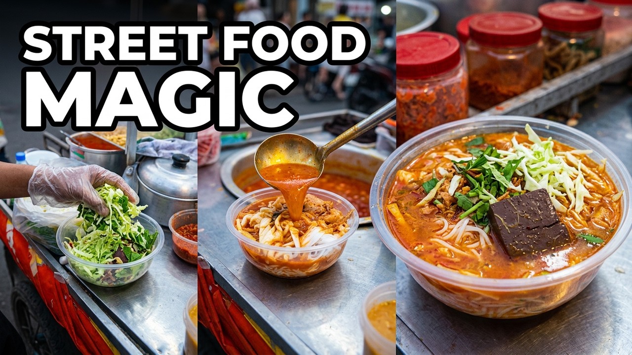 Amazing Khmer Noodles Nom Banh Chok – Authentic Street Food From Cambodia