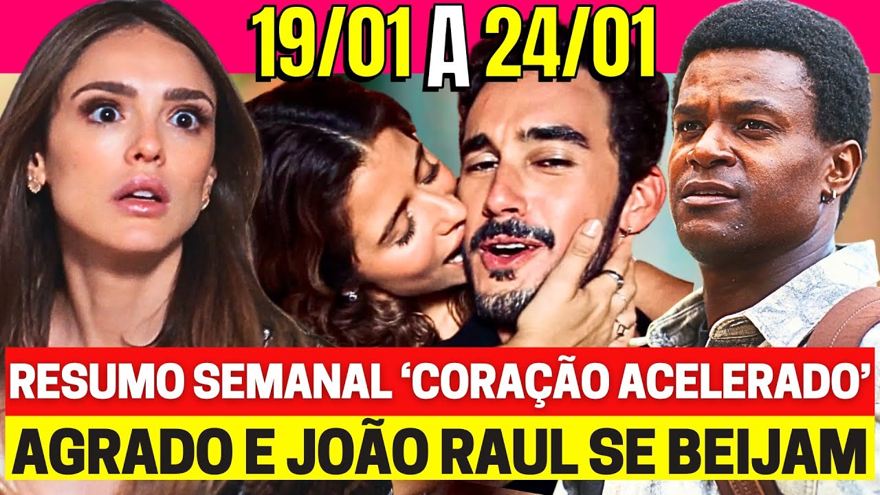 CORAÇÃO ACELERADO Resumo Semanal Completo - 19 a 24/01 - Nova Novela das 7h assistir GLOBO ao vivo