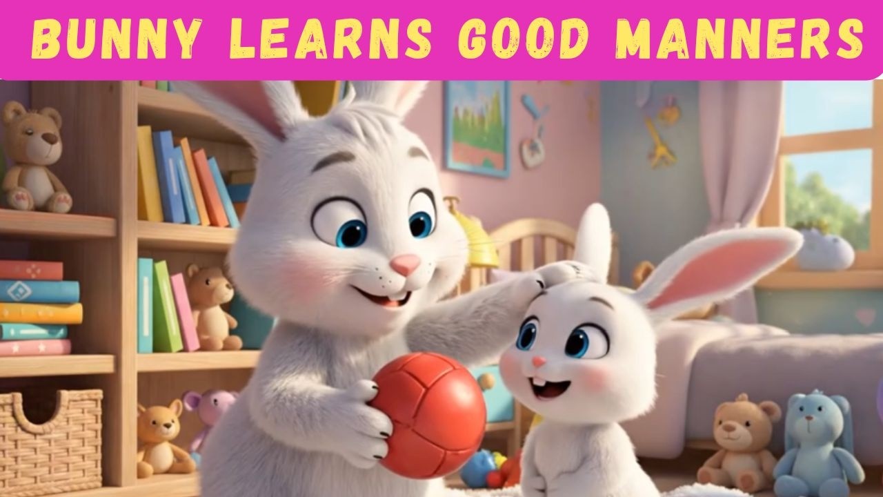 Bunny Learns Good Manners 🌸🐰🌈 | Teaching Kids to Say Please & Thank You
