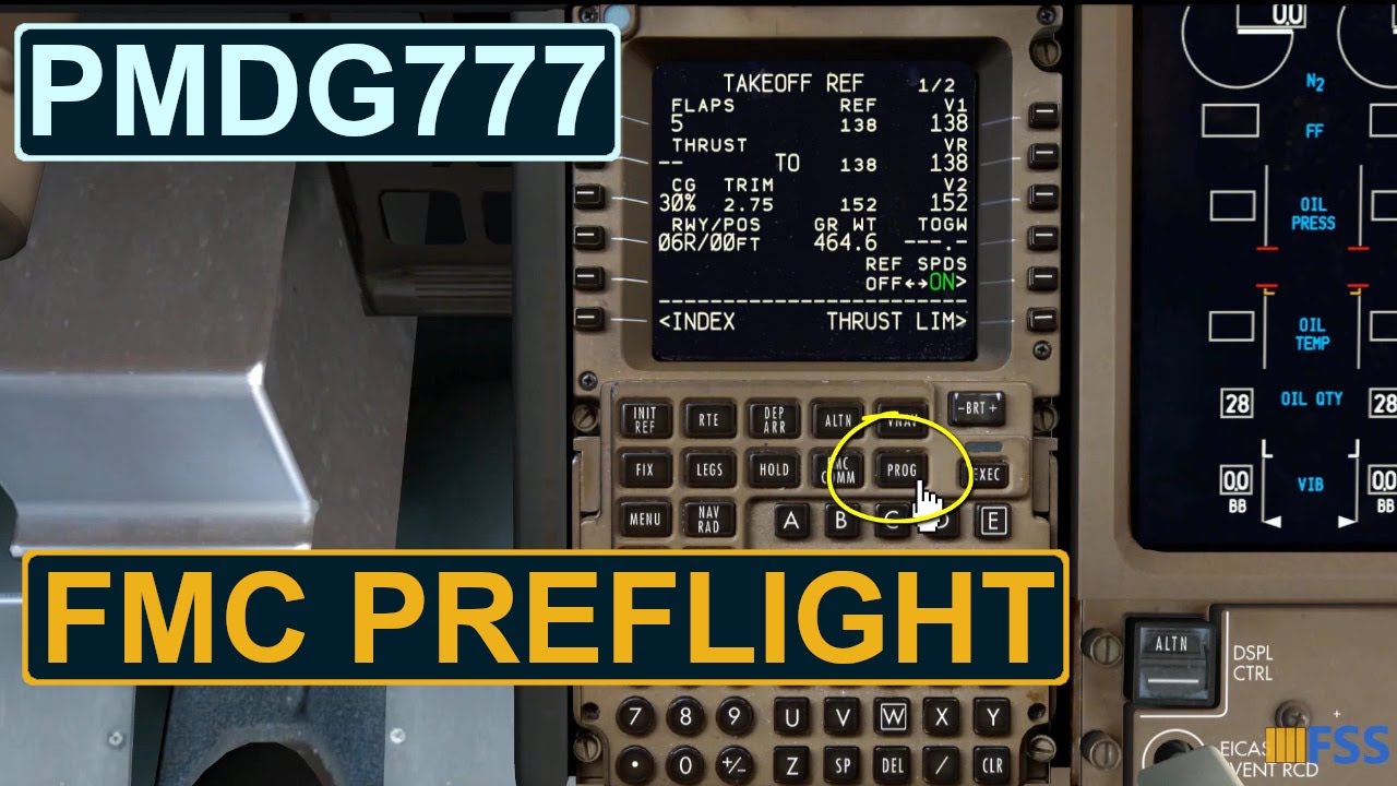 Учебное пособие PMDG 777 FMC 2 [Подробное объяснение] 1080HD