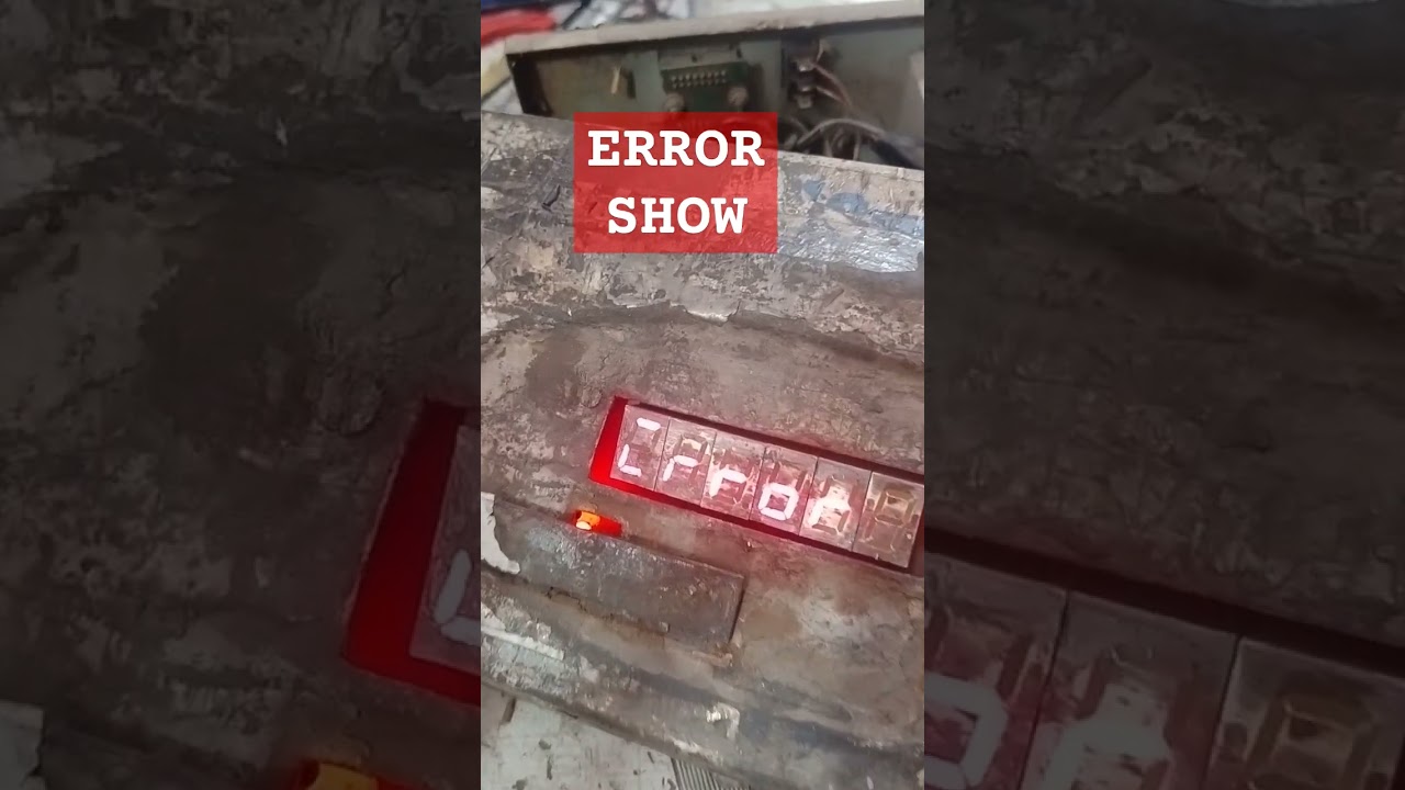 DIGITAL WEIGHT SCALE DISPLAY 'ERROR'. reasons repair