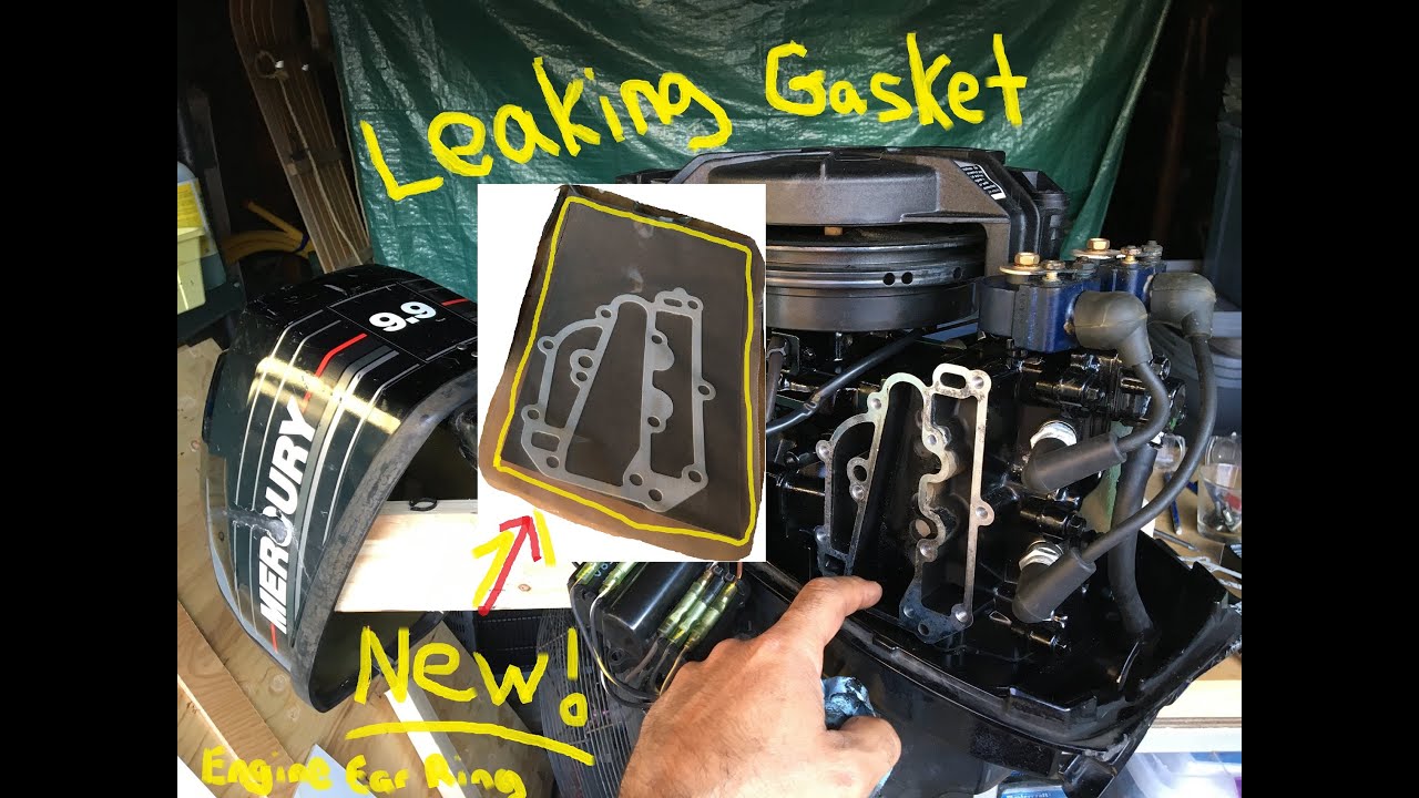 015 9.9hp Mercury Outboard Exhaust Water Leak