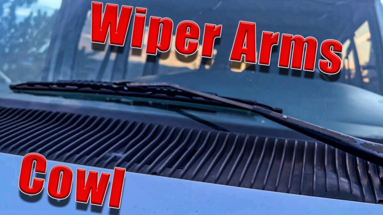 How To Remove Wiper Arms and Cowl panel on 92 and up Econoline Van