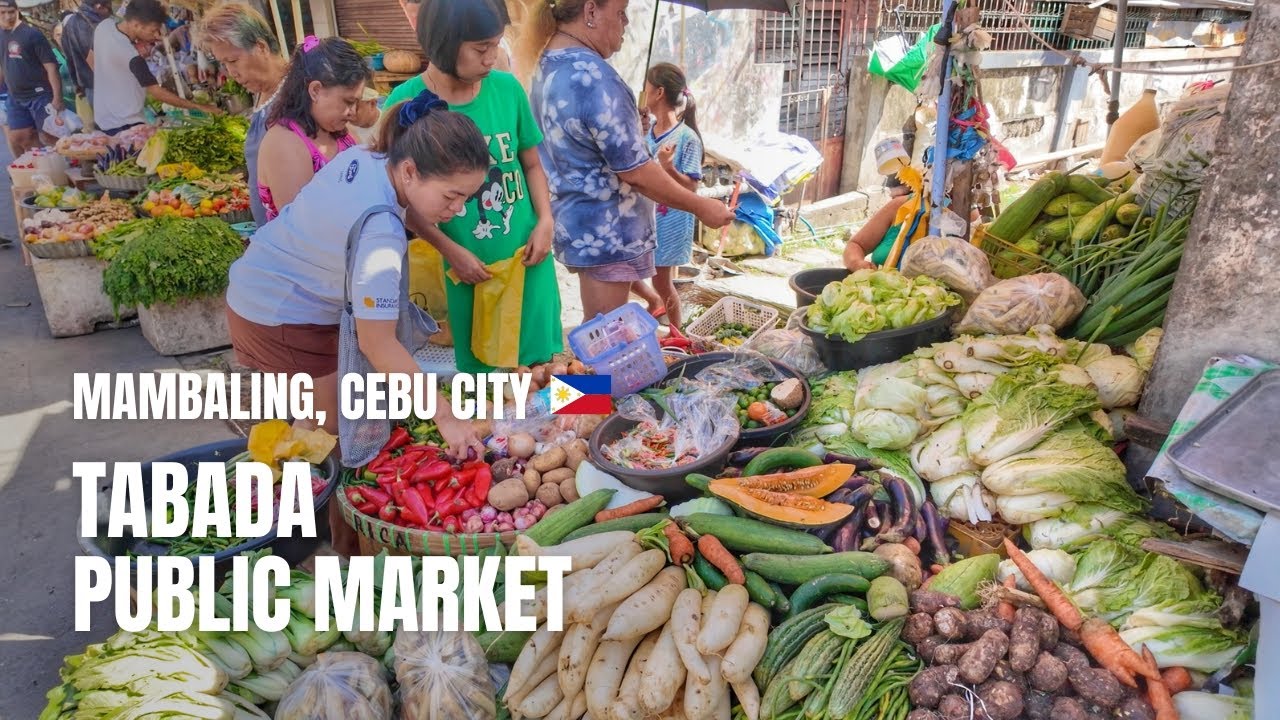 🇵🇭 [4K] Filipino-Style Street Market: Tabada Public Market | Walking Tour | Cebu City | Philippines