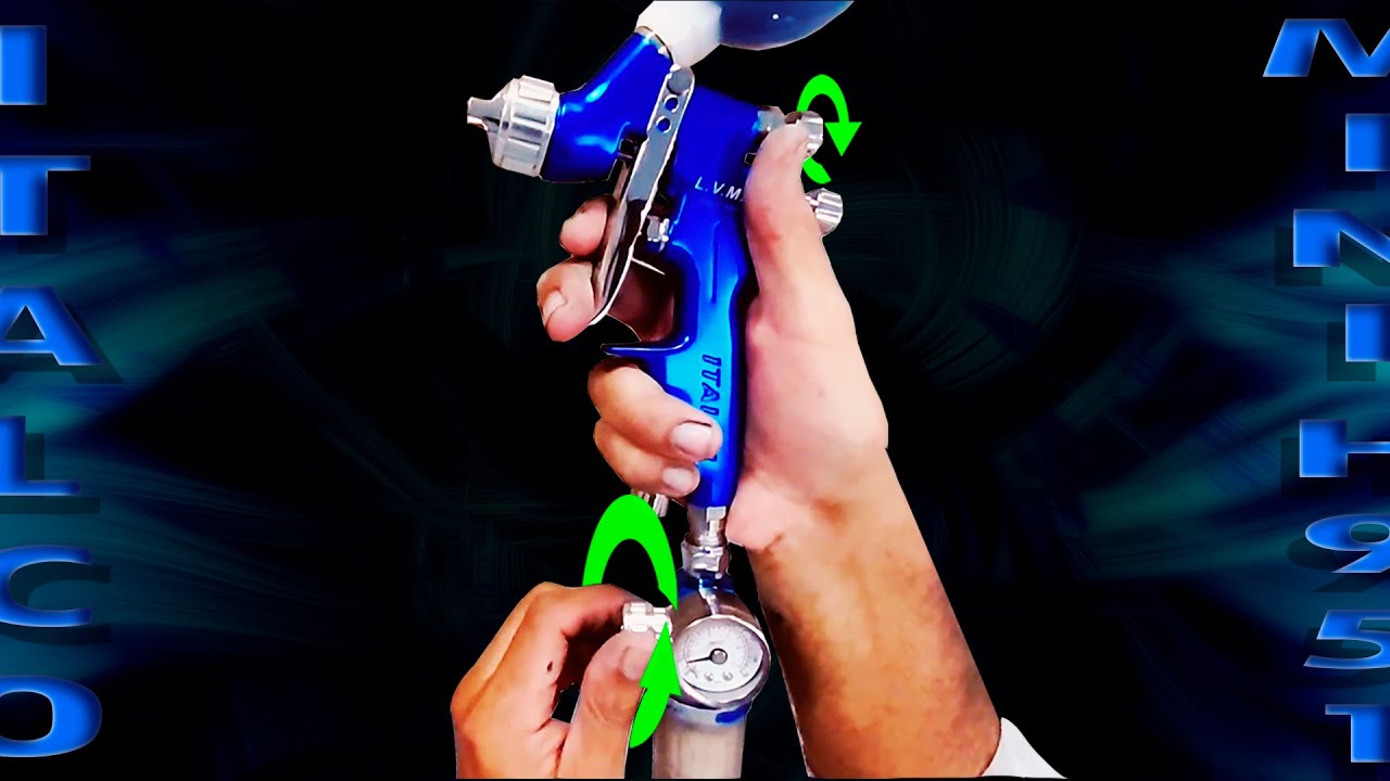 ITALCO MINI H951 unboxing y pruebas pistola para pintura automotriz