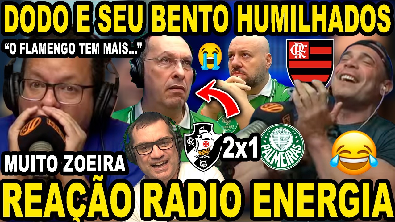 A PORCADA FOI HUMILHADA NA RADIO ENERGIA AO VIVO! VAMOS RIR MUITO! VASCO 2X1 PALMEIRAS!