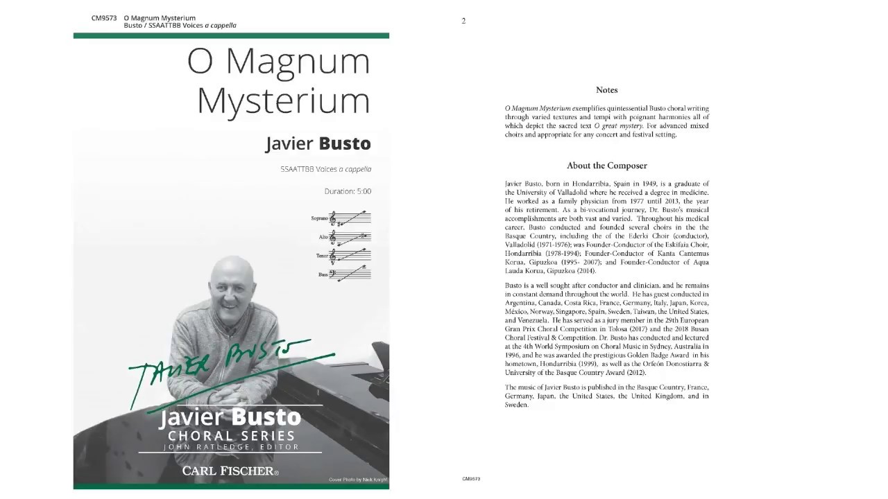 O Magnum Mysterium (CM9573) by Javier Busto