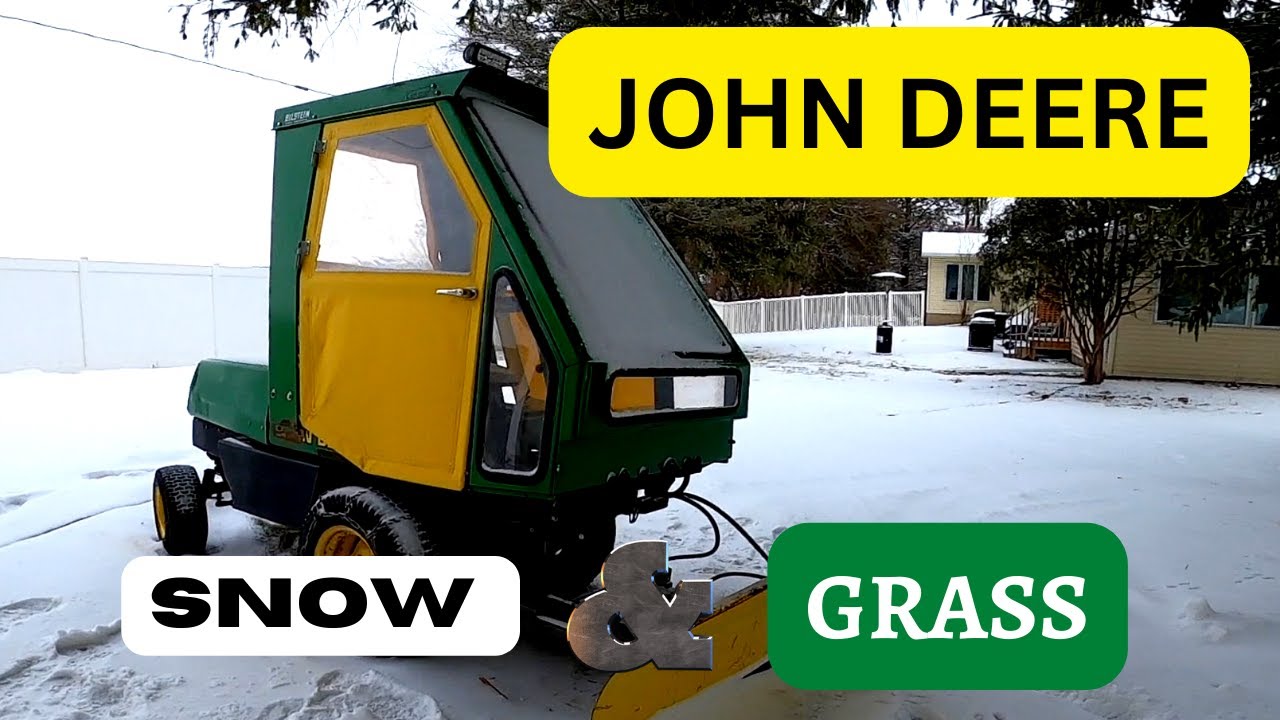 MINI BULLDOZER | JOHN DEERE F911 Commercial Lawnmower And Snow Plow